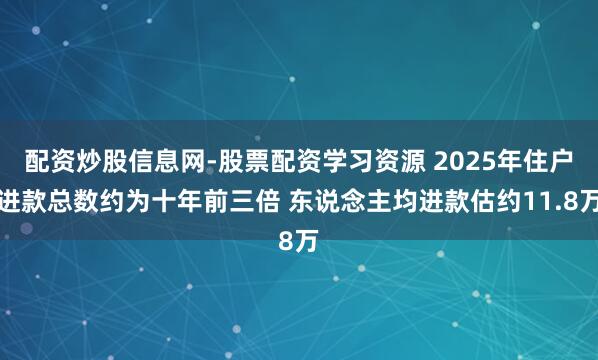 配资炒股信息网-股票配资学习资源 2025年住户进款总数约为十年前三倍 东说念主均进款估约11.8万